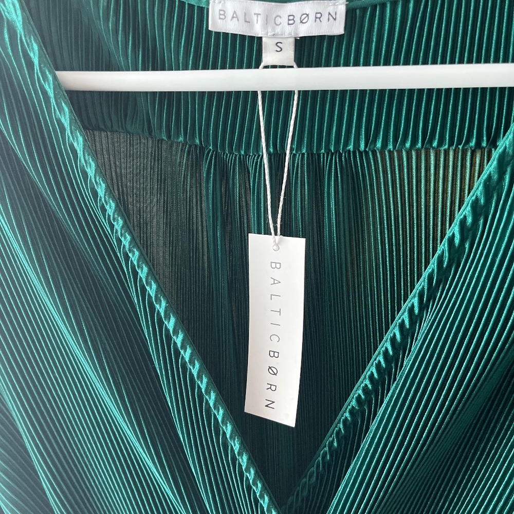 Emerald green maxi dress